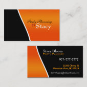 Visitekaartjes voor partijplanning (Voorkant / Achterkant)