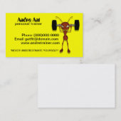 Visitekaartjes voor persoonlijke trainers (Voorkant / Achterkant)