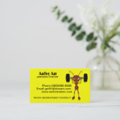 Visitekaartjes voor persoonlijke trainers (Staand voorkant)