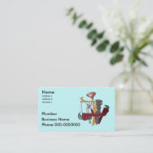 Visitekaartjes voor Plumber Revised (Staand voorkant)