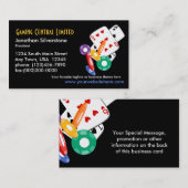 Visitekaartjes voor pokergaming (Voorkant / Achterkant)