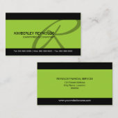 Visitekaartjes voor professionele monogram (Voorkant / Achterkant)