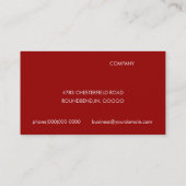 Visitekaartjes voor professionele monogram (Achterkant)