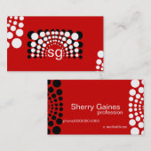 Visitekaartjes voor professionele monogram (Voorkant / Achterkant)