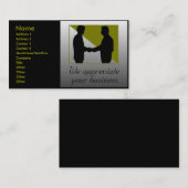 Visitekaartjes voor professionele services (Voorkant / Achterkant)