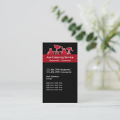 Visitekaartjes voor reinigingsdiensten (Staand voorkant)