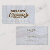 Visitekaartjes voor reinigingsservice (Voorkant / Achterkant)
