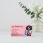 Visitekaartjes voor reinigingsservice (Staand voorkant)