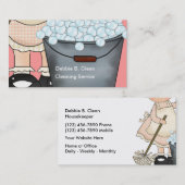 Visitekaartjes voor reinigingsservice (Voorkant / Achterkant)