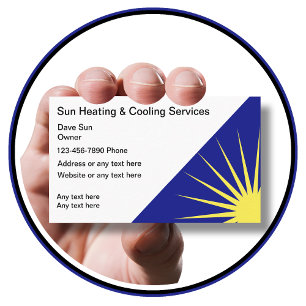 Visitekaartjes voor reparatie van airconditioning
