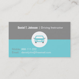 Visitekaartjes voor rijinstructeurs in de auto-ind
