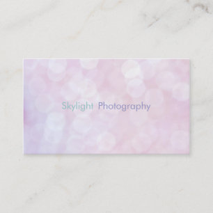 Visitekaartjes voor roze Bokeh-fotografie