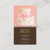 Visitekaartjes voor roze en chocolade taart (Achterkant)