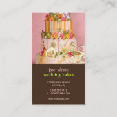 Visitekaartjes voor roze en chocolade taart (Achterkant)