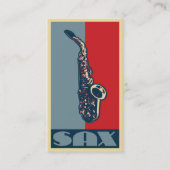 Visitekaartjes voor saxofonisten (Voorkant)