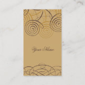 Visitekaartjes voor script en kalligrafie (Achterkant)