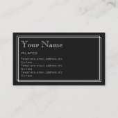 visitekaartjes voor "Silent Movie" (Achterkant)