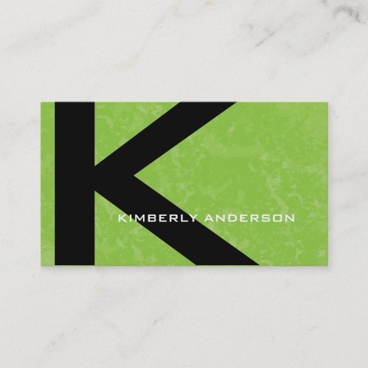 Visitekaartjes voor Sjabloon op monogram (Voorkant)