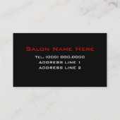 Visitekaartjes voor speciale effecten makeup-artie (Achterkant)