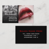 Visitekaartjes voor speciale effectenmake-up-artie (Voorkant / Achterkant)