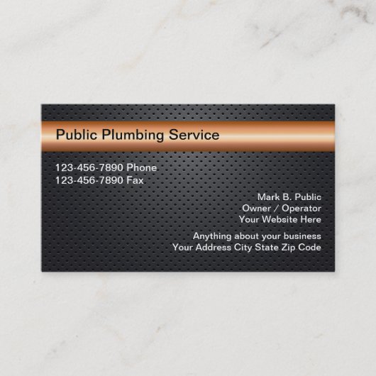 Visitekaartjes voor spoelleidingen (Voorkant)