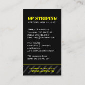 Visitekaartjes voor strippingbedrijf (Achterkant)