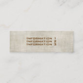 Visitekaartjes voor  structuurstijl (Achterkant)