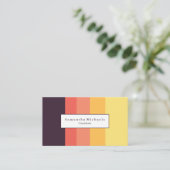 Visitekaartjes voor Sunset Color Block (Staand voorkant)