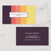 Visitekaartjes voor Sunset Color Block (Voorkant / Achterkant)