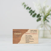 Visitekaartjes voor timmerwerk (Staand voorkant)