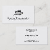 Visitekaartjes voor vervoer (Voorkant / Achterkant)