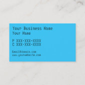 Visitekaartjes voor  videogamers (Achterkant)