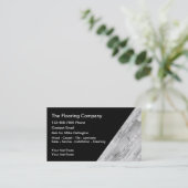 Visitekaartjes voor vloerreiniging en -installatie (Staand voorkant)