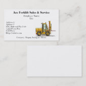 Visitekaartjes voor vorkheftruck (Voorkant / Achterkant)
