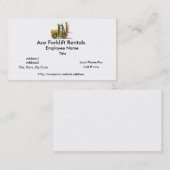 Visitekaartjes voor vorkheftruck (Voorkant / Achterkant)