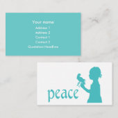  visitekaartjes voor vredesactivisten! (Voorkant / Achterkant)
