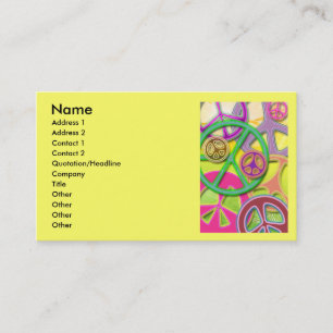 VISITEKAARTJES VOOR VREDESSIGN COLLAGE