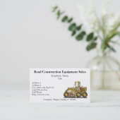 Visitekaartjes voor wegenbouw (Staand voorkant)