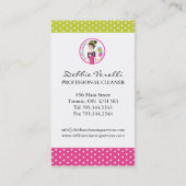 Visitekaartjes voor Whimsical Cleaning Services (Achterkant)