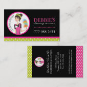 Visitekaartjes voor Whimsical Cleaning Services (Voorkant / Achterkant)