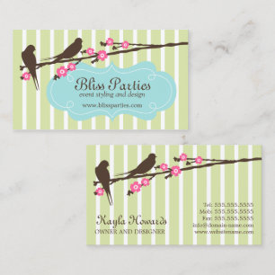 Visitekaartjes voor whimsical Event Styling en Des