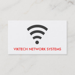 Visitekaartjes voor WiFi-netwerkcomputer