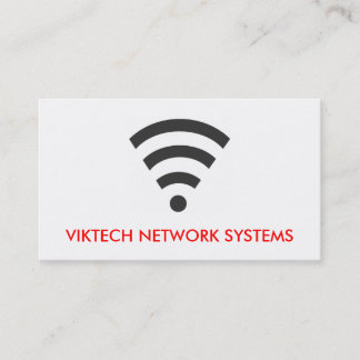 Visitekaartjes voor WiFi-netwerkcomputer