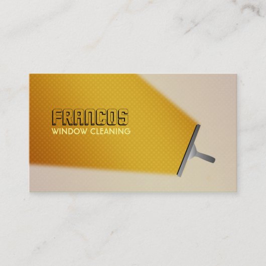 Visitekaartjes voor Windows Cleaner (Voorkant)