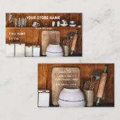 Visitekaartjes voor  winkel / Bake-winkel (Voorkant / Achterkant)