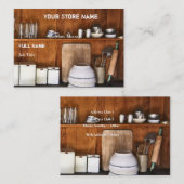 Visitekaartjes voor  winkel / Bake-winkel (Voorkant / Achterkant)