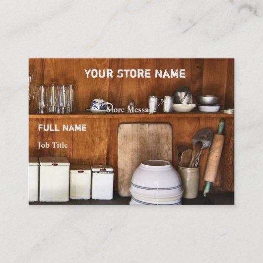 Visitekaartjes voor  winkel / Bake-winkel (Voorkant)