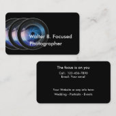 Visitekaartjes voor wolfotograaf (Voorkant / Achterkant)