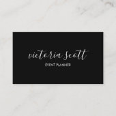 Visitekaartjes voor zwart-witscript (Voorkant)