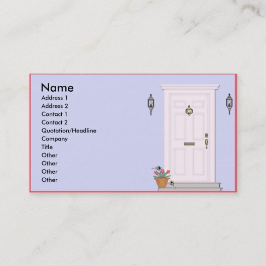 Visitekaartjes vooraan (Voorkant)